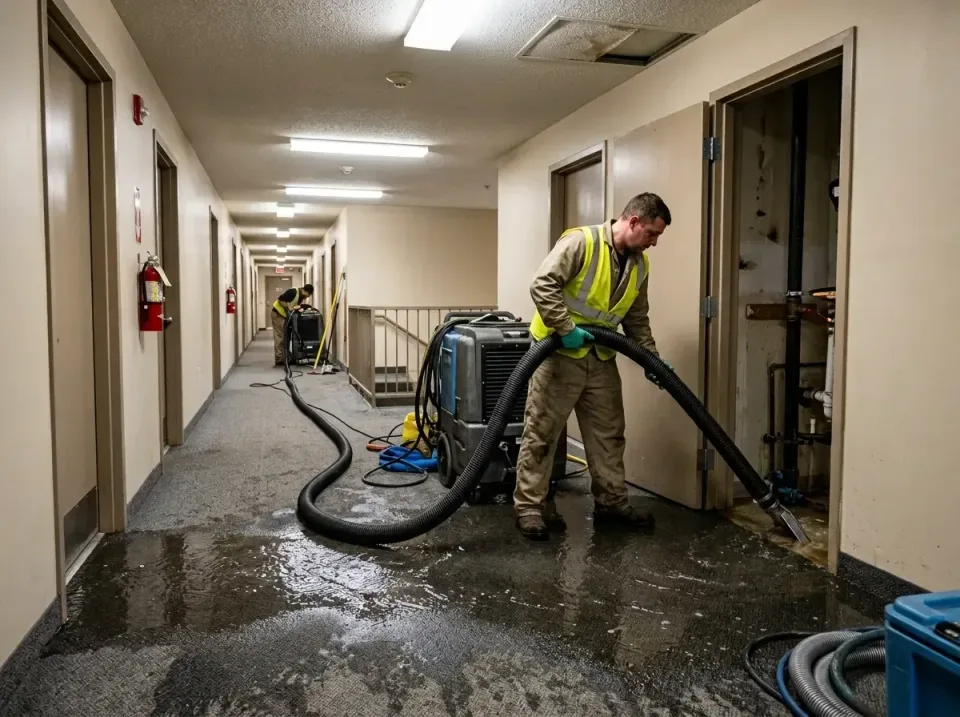 multi-unit-apartment-hallway-f-005 — frequently asked questions, Emergency Burst Pipe Water Extraction & Removal in Lake Osw…
